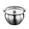 Stainless Steel Steamed Egg Bowl Ramen Rice Fruit Salad Stew Bowls With Lids Soup Cup Food Container Kitchen Tableware Supplies