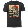 Catzilla Cat Japanese Art Funny Cat Humorous T-shirt