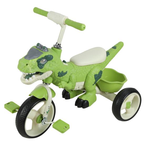 Toddlers Trike Dinosaur Kids Tricycle for Rider Toddler with Music Light 2-7 Years Training Bike Old Boys Girls Preschool Daycare Toy Big