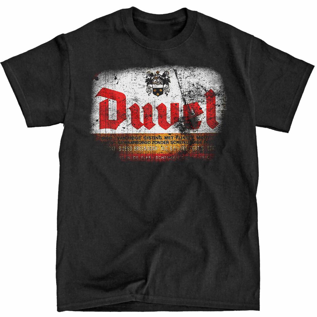 Duvel Beer Black T-Shirt Ships Fast High Quality S