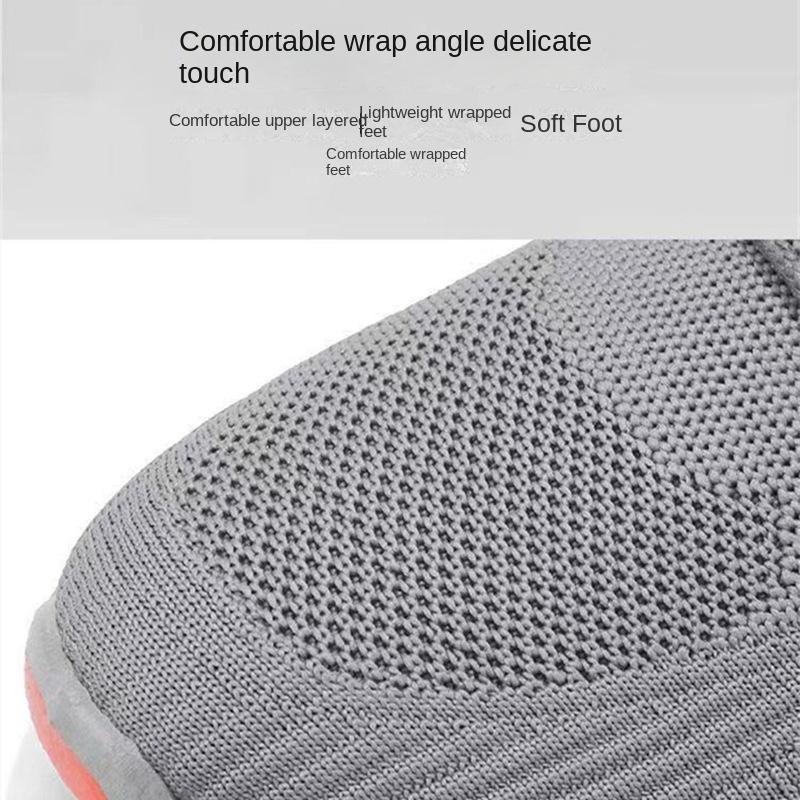 Fashion Men's lightweight mesh breathable casual sports shoes summer soft sole comfort anti slip outdoor running shoes fashion sneakers