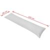 VidaXL Oreiller de corps 40 x 145 cm Gris