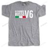 Mens luxury cotton T shirt mens summer tshirt ALFAROMEO BUSSO V6 fashion t-shirt men casual cool tops euro size boys gifts