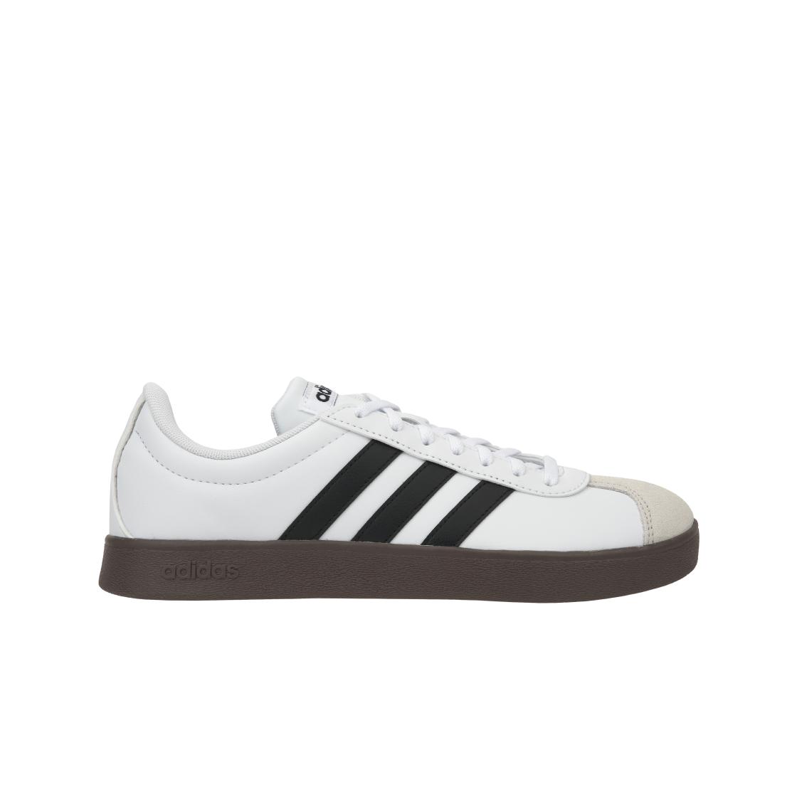 Adidas VL Court Base White Black Gum Женские кроссовки Cloud-White Core-Black Grey-One ID3714 41⅓