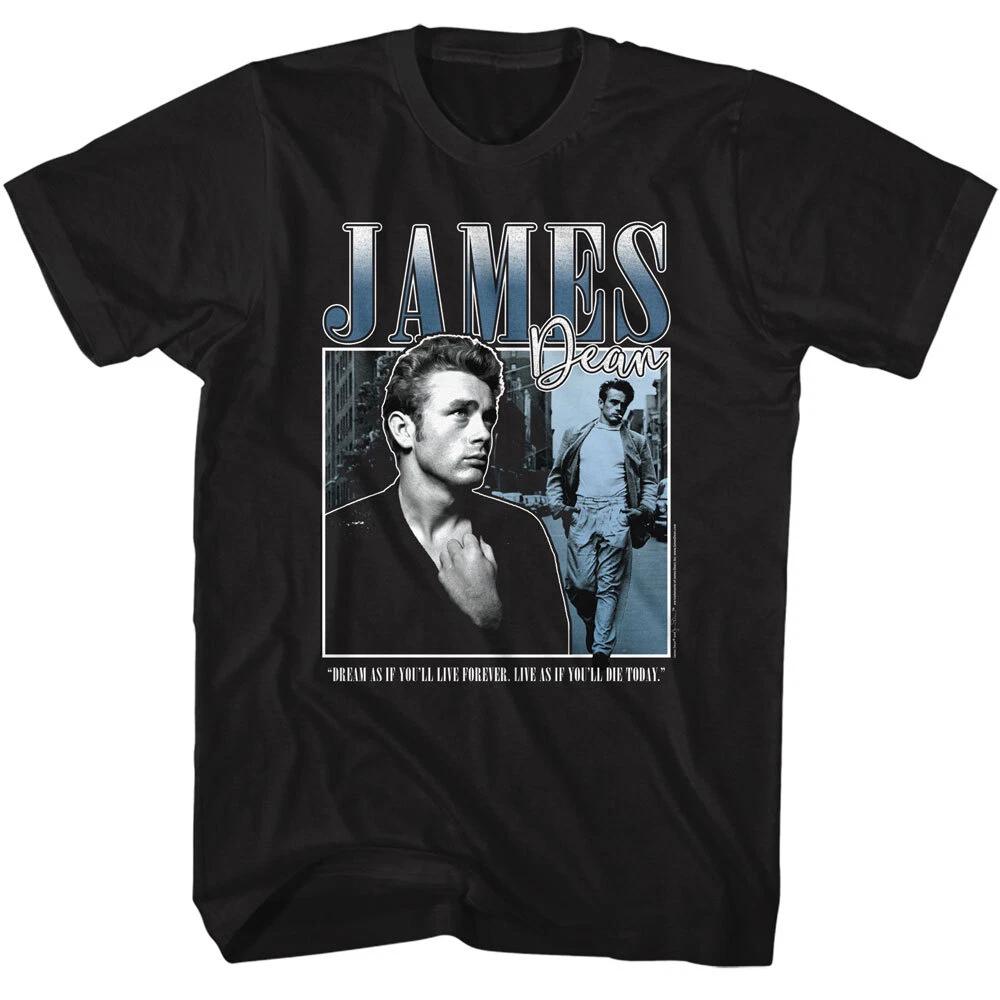 James Dean 1950 s Movie Icon Dream As If You ll Live Forever Men s T Shirt S