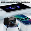 Motorcycle Phone Charger 3-Port Fast Charging 30W PD+18W USB-A+30W Retractable Type-C Cable Power Supply Adapter With Voltmeter