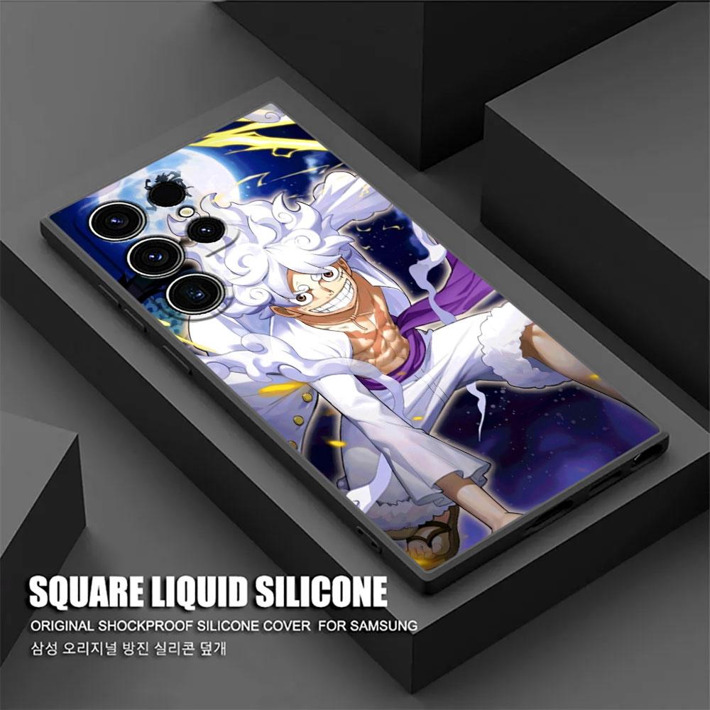 Ones Pieces Sun God Nika Luffy Phone Case For Samsung Galaxy S25 S24 S23 S20 S21 FE S26 S22 Ultra S26 Plus S25FE Silicone Cover