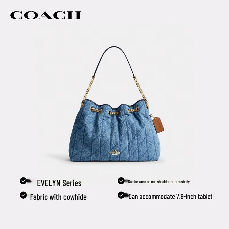 COACH EVELYN Chain Shoulder Crossbody Bag