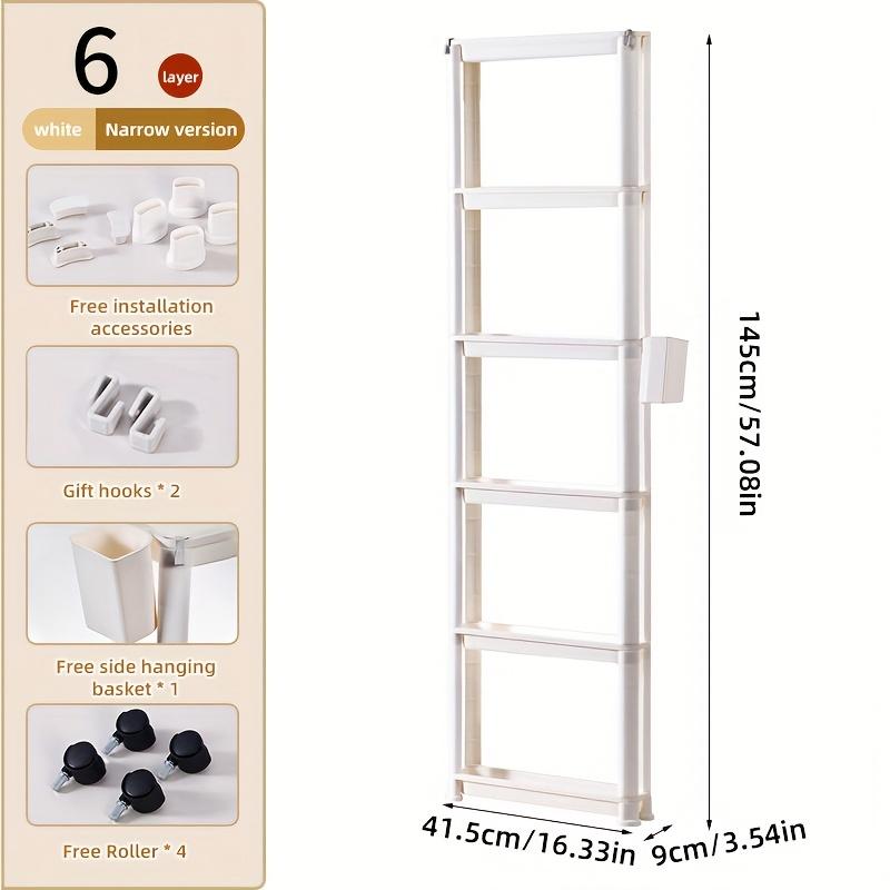 1pc Bag Storage Artifact, Home Bedroom Door Rear Bag Rack, Multi-layer Ultra-thin Storage Cabinet, Large Capacity Door Rear Shelf