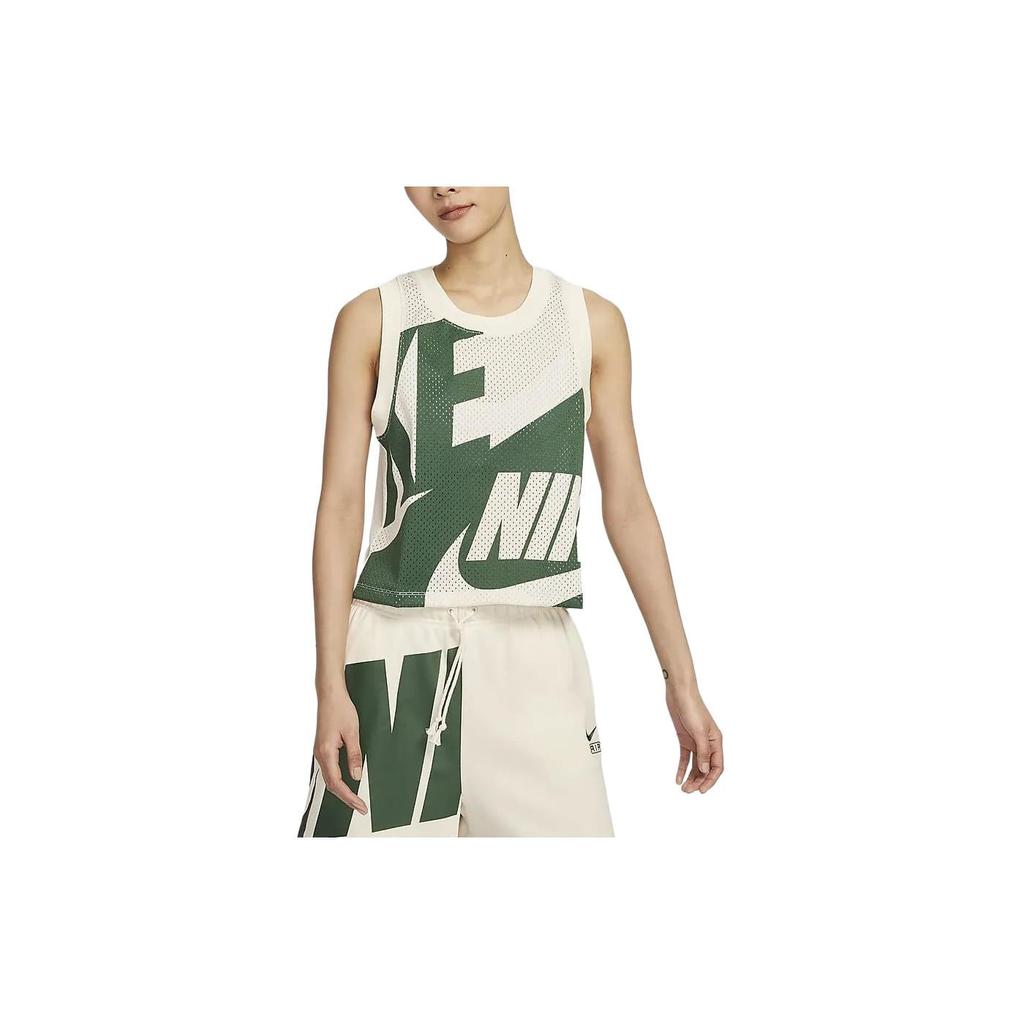 Nike Camiseta sin mangas para mujer Blanco Marfil Claro FN2257-110