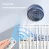 (White) Remote Control Wireless Wall Mounted Circulation Air Cooling Fan with LED Light