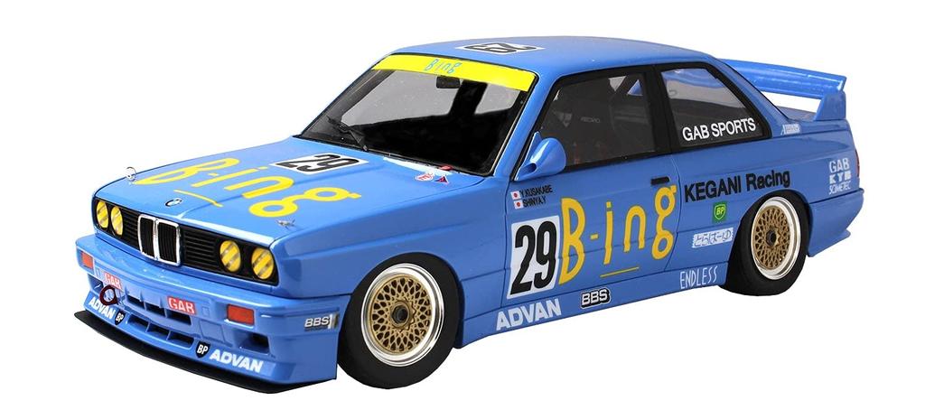 Racing Series BMW M3 E30 1990 InterTEC Klassevinner på Fuji Speedway Plastmodell PN24019 PLATZ/NuNu 1/24 Gr.A