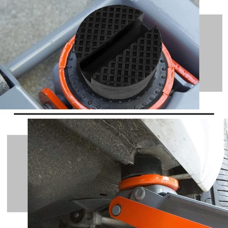 Universal Car Lift Jack Rubber Support Block Shock Absorbing Anti-Scratch Slotted Jacking Cushion Pad Auto Frame Protector Pads