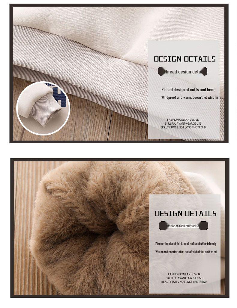 Sweat-shirt à col montant doublé polaire pour garçon - Style tendance automne/hiver 2025