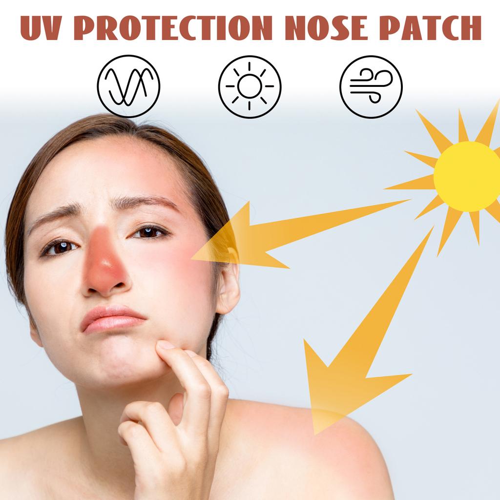 24Pcs Outdoor Sunblock Guards Nose Cover Stickers Sun Protection Nose Patches Nose Sunblock Patches for Men Women
