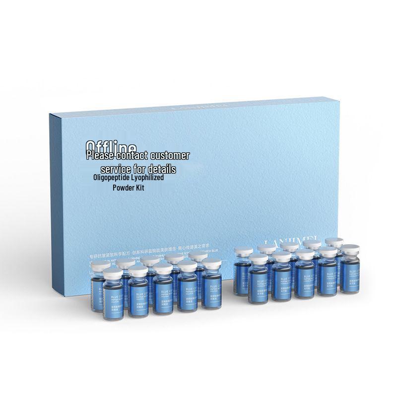 Beauty Salon Blue Copper Peptide Microneedle Acne Repair Set - 80,000 Activity Polypeptide Freeze-Dried Powder