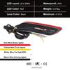 2PCS For Toyota Camry SE XSE 2018-2025 LED Rear Fog Lamp Car LED Bumper Light Brake Light Turn Signal Indicator Reflector