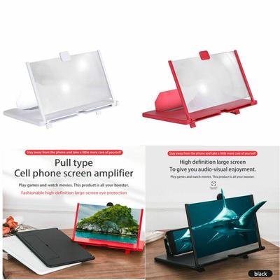 Folding Mobile Phone Screen Amplifier 3D HD Movie Enlarger Portable Stand Bracket