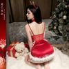 Sex Underwear New Velvet Christmas Clothing Female Sexy Free Uniform Passion COS New Year's Suspender Chest Pad Set
