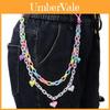 Bonbonfarbe Doppelschicht Acryl Herz Blume Lutscher Taillenkette Für Unisex Erwachsene