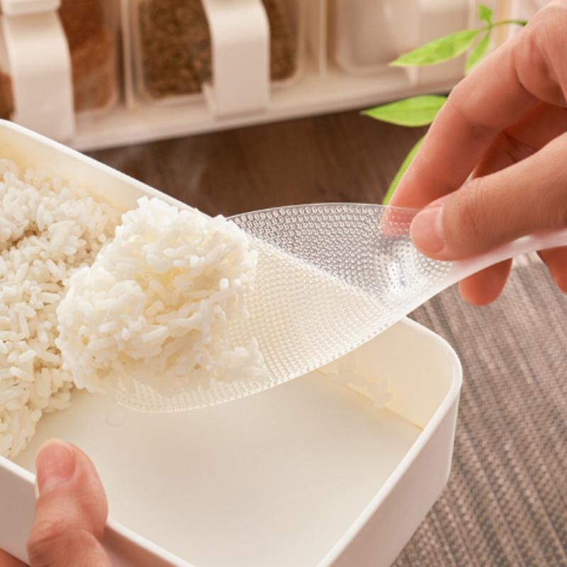 Transparent Rice Paddle Non Stick Textured Surface Food Grade Heat Resistant Up To 220℃ for High Temp Cooking Serving Use one size