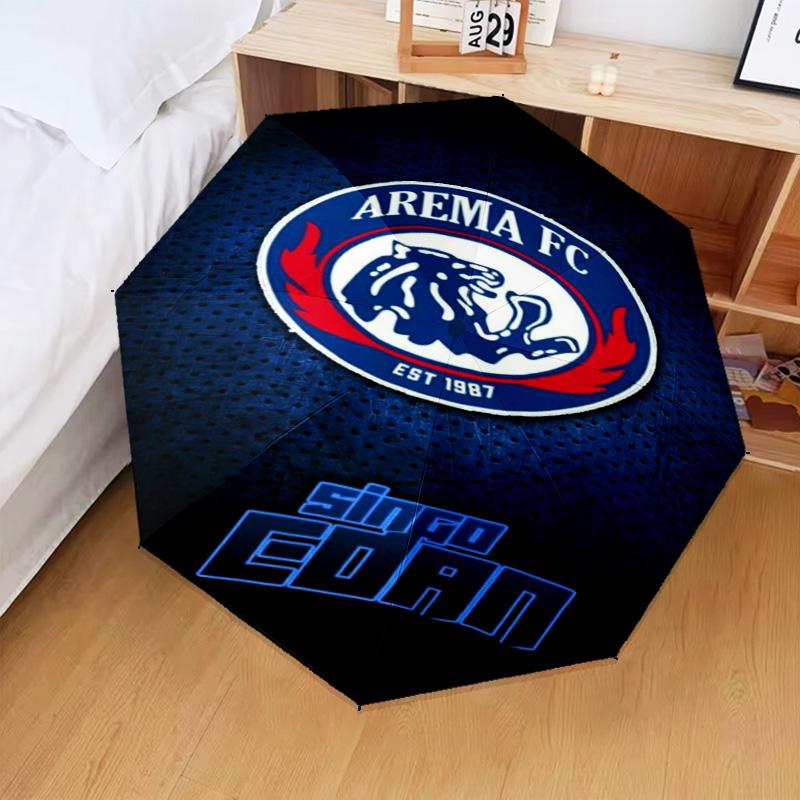 1PC Arema Football club Printed Umbrella Folding umbrella, automatic umbrella 8-Frame for Travel, camping Fan gifts Christmas Gifts