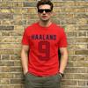 Unisex TShirts Haaland 9 Casual Cotton Tees Short Sleeve T Shirt Round Neck Clothing Plus Size