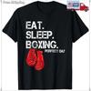 Eat. Sleep. Repeat. Boxing Lover Perfect Day Black Unisex T-Shirt S-5XL M5141