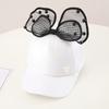 Children's adult parent-child hat spring and summer new girl Korean version bow sequined cloth baseball cap outdoor sun hat