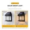 Outdoor Solar LED Wall Light, LED Sensor Light, Garden Landscape Light, Decorative Corrugated Light with Three Lighting Modes