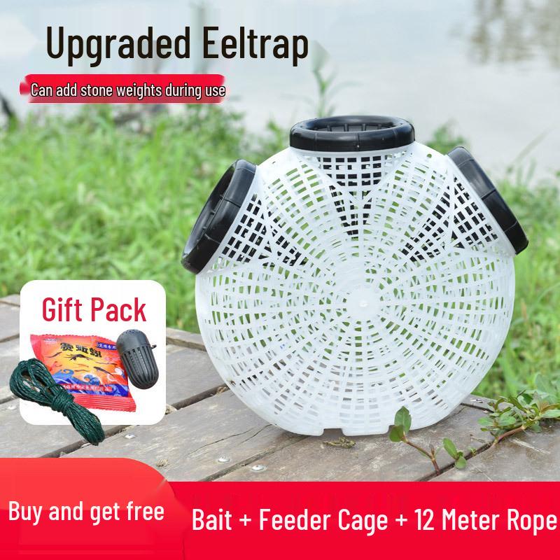 Yellow Inverted Mouth Eel & Fish Trap Cage