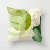Nordic Style Green Geometric Abstract Retro Cushion Cover Suitable For Living Room Decoration With Zipper Pillowcase