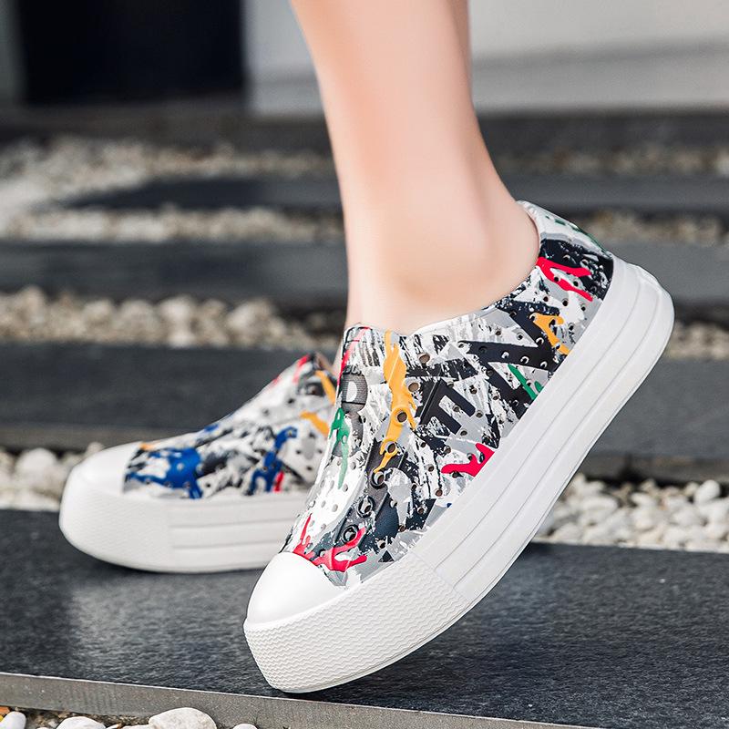 

Женские водонепроницаемые толстоподошвенные туфли с отверстиями – LUCHI Летний повседневный дизайн с увеличением роста 39