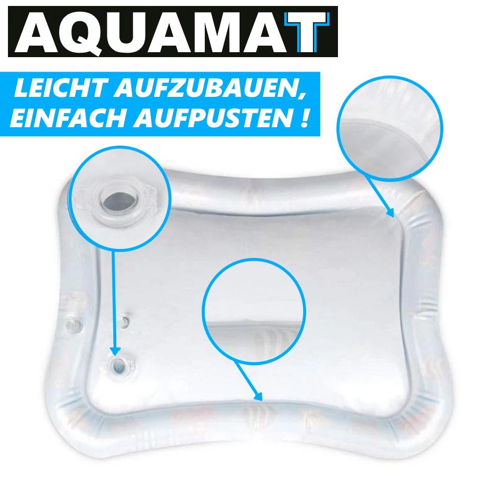 AQUAMAT Water Play Mat Inflatable Baby XXL Water Mat with Water Animals