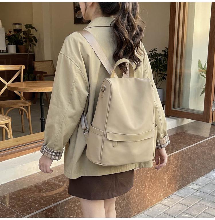 Women's 2026 Korean Style Waterproof Oxford Cloth Backpack - Trendy, Versatile, Lightweight Commuter Bag
