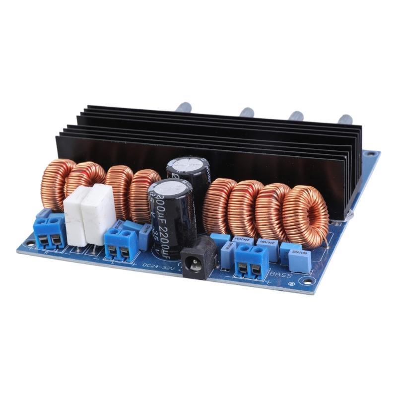 Large Power TDA7498E Digital Power Amplifier Board 2.1CH Board with Superior Heat Dissipation Function for DIY Projects