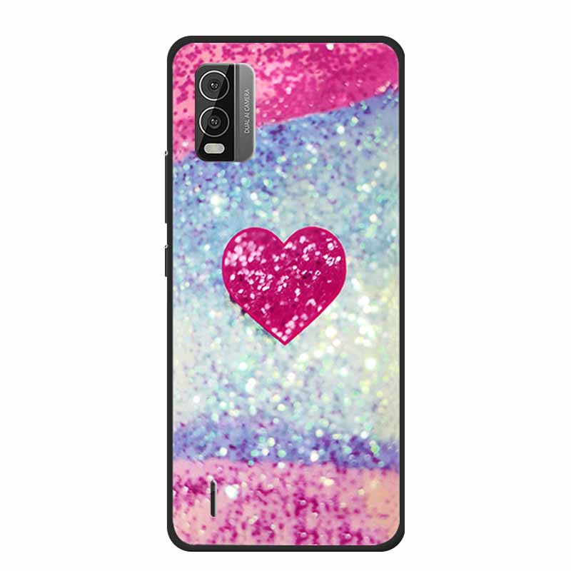 For Nokia C110 C210 C300 Case Soft black Silicone Bumper TPU Phone Wolf Cat Flower CaseS For C110 210 300 Shock proof Bumper TPU