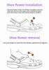 14pcs/set Hole Shoe Charm Suitable for Clogs Detachable Three-dimensional Flower Small White Flower Shoe Decoration 2024 New