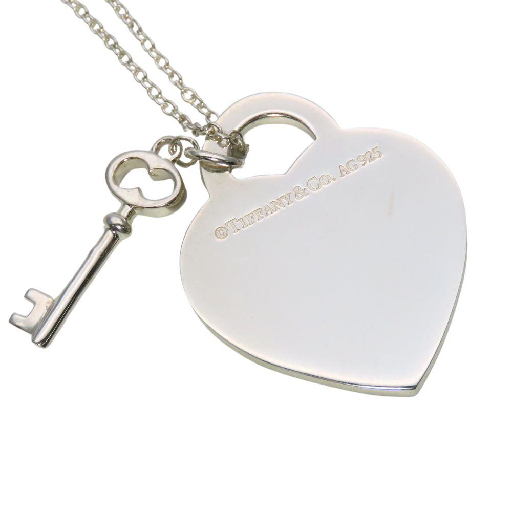 Used TIFFANY&Co. Necklace Return to Heart Tag Key Silver925 7.0g Silver cute