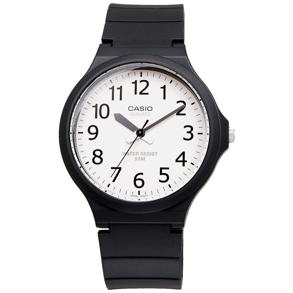 Casio Men's Standard Analog Quartz Watch MW-240-7BV Black/White, No Gift Box, International Model [Parallel Import]
