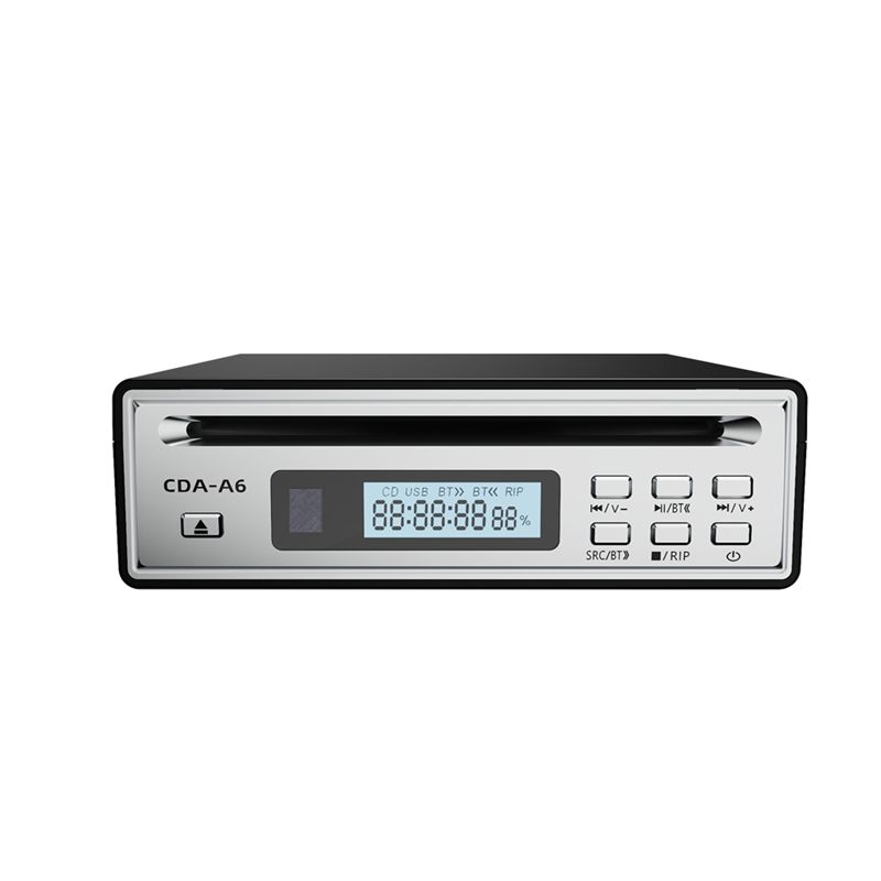 

ABNR Hi-Fi CD-ріппер з WAV-ріппінгом в один дотик, Двосторонній Bluetooth CD-програвач, USB-відтворення, Оптичний та AUX-вихід