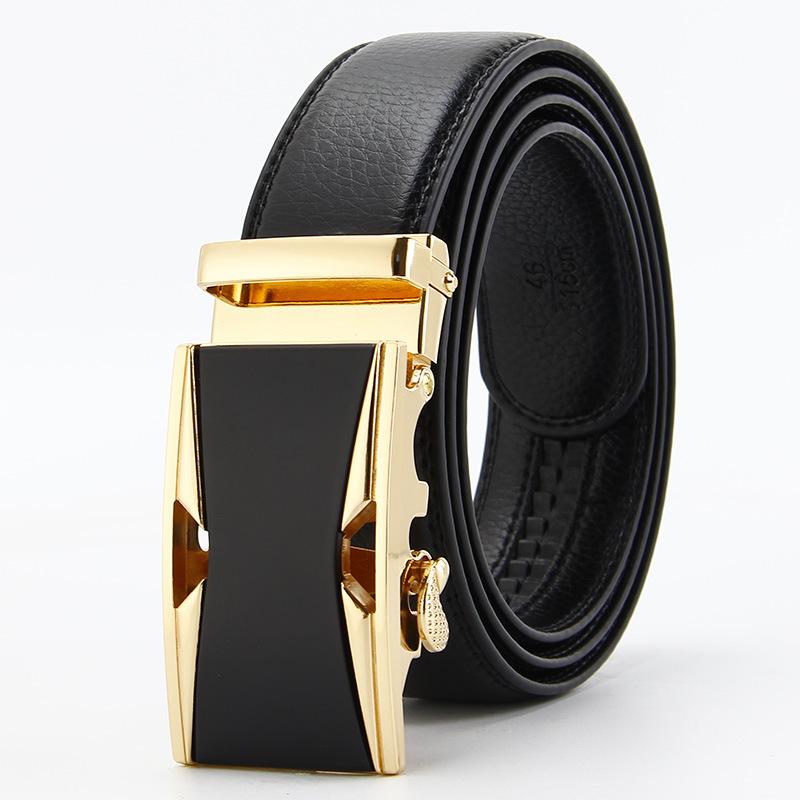 Microfiber Open Edge Automatic Buckle Belt Men's Casual Belt Men's Trouser Belt