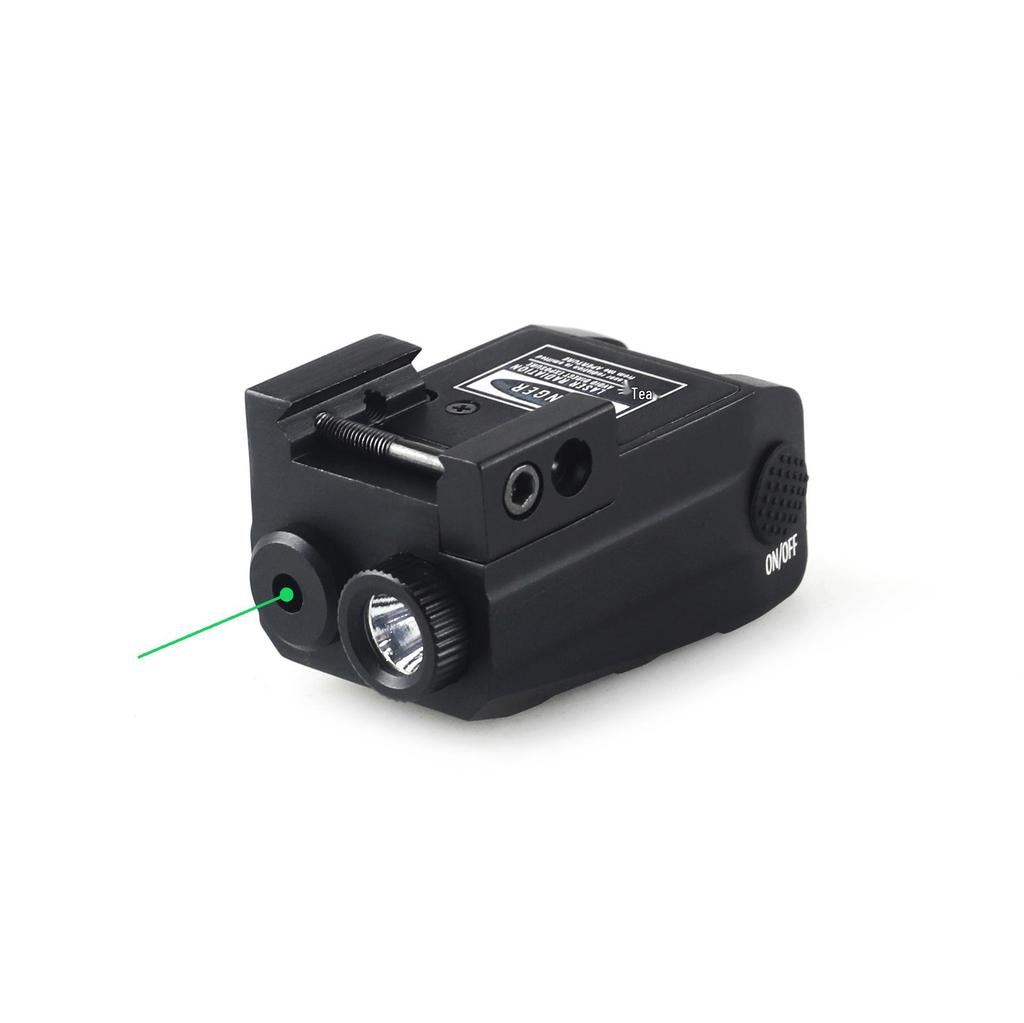 USB Rechargeable All-Metal Red Green Laser Tactical Flashlight, 20mm Portable Design