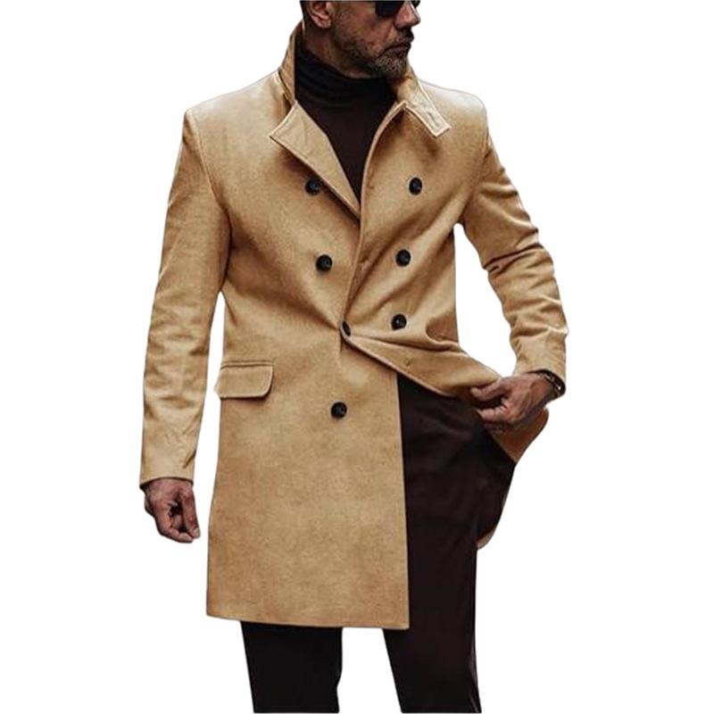 2024 European Plus Size Men's Woolen Outdoor Coat - Best Seller