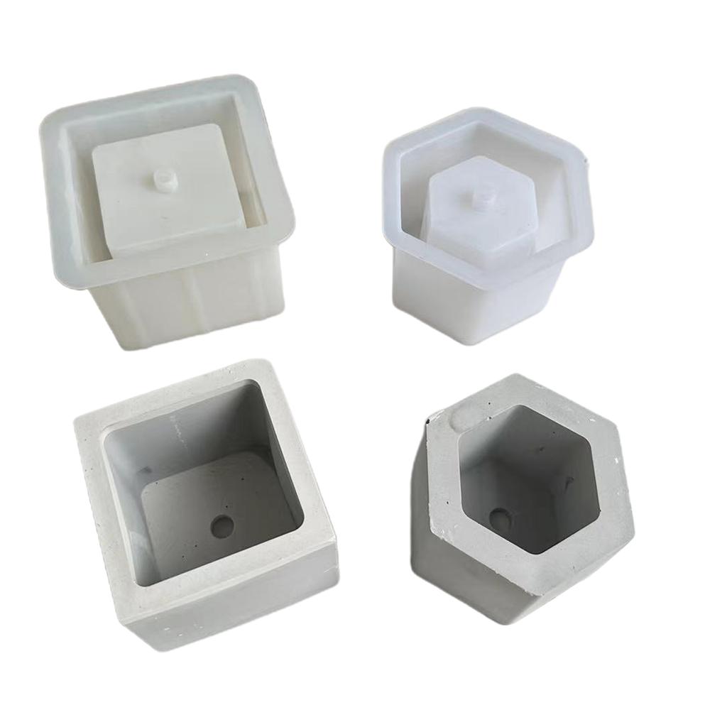 Easy to Use Square Silicone Mold for Crafting Customizable Flower Pots Suitable for DIY Project and Garden Decor