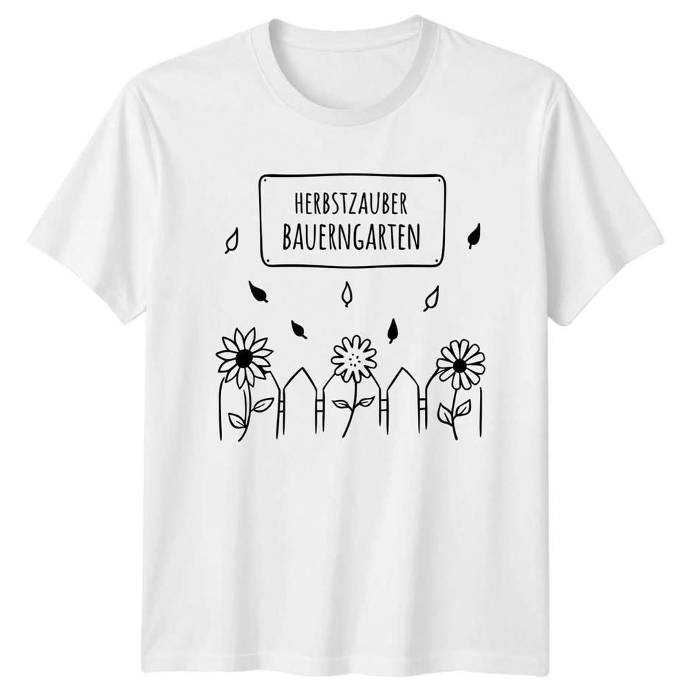 Herbstzauber Bauerngarten Unisexs TShirt Cottage Garden Gardening Birthday S