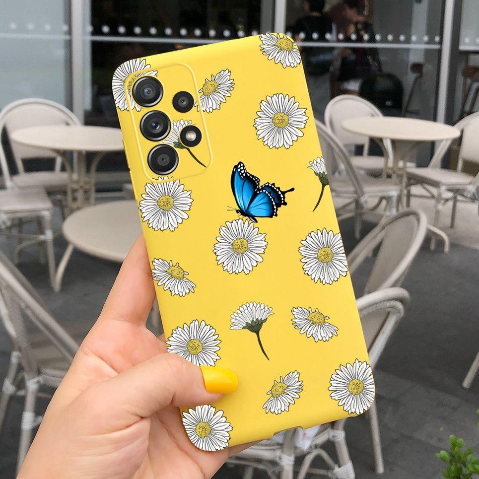 Flowers Case For  Women Girl Samsung Galaxy A23 M23 5G Case Shell Shockproof  Protection Bumper For Cover Samsung M23 A23 A 23