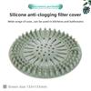 Silicone Drain Cover With Hair Filter For Bathroom Kitchen Preventing Clogs Nonslip Mat
