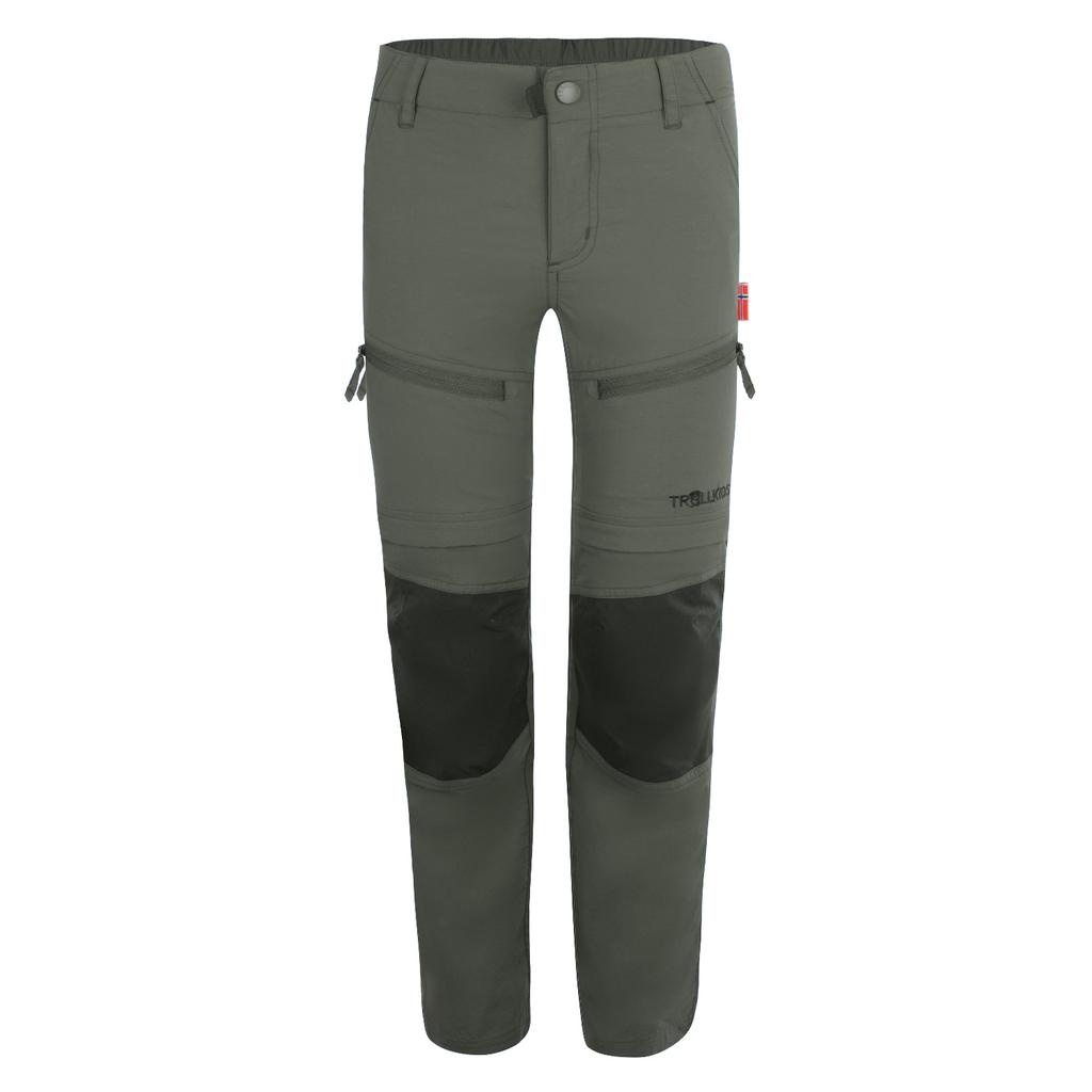 Spodnie zapinane na zamek dziecięce dla chłopca/dziewczynki Trollkids Kids Nordfjord Zip-off Pants clay green (852-328)