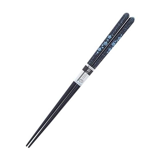 Ishida Made in Japan Chopsticks, Dishwasher Safe, Sakura Kagayaki, 23cm, Navy